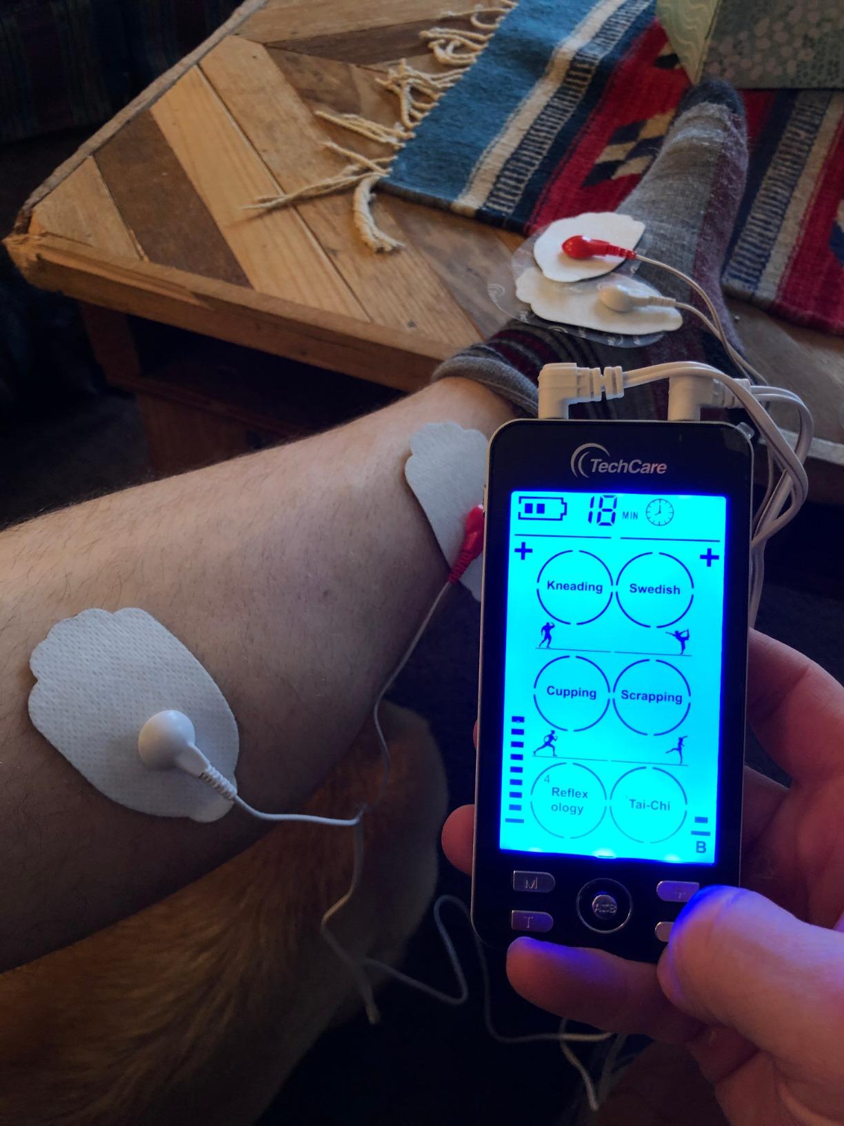Rechargeable TENS EMS Muscle Stimulator, Dual Channel Electric Pulse Massager for Back & Neck Muscle Recovery and Pain Relief customer photo 2