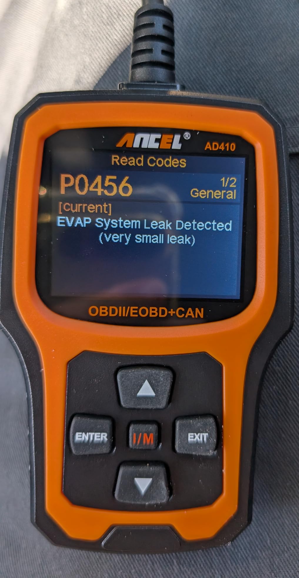 ANCEL AD410 Enhanced OBD2 Scanner, Vehicle Code Reader for Check Engine Light, Automotive OBD II Scanner Fault Diagnosis, OBDII Scan Tool for All OBDII Cars 1996+, Black/Yellow customer photo 1