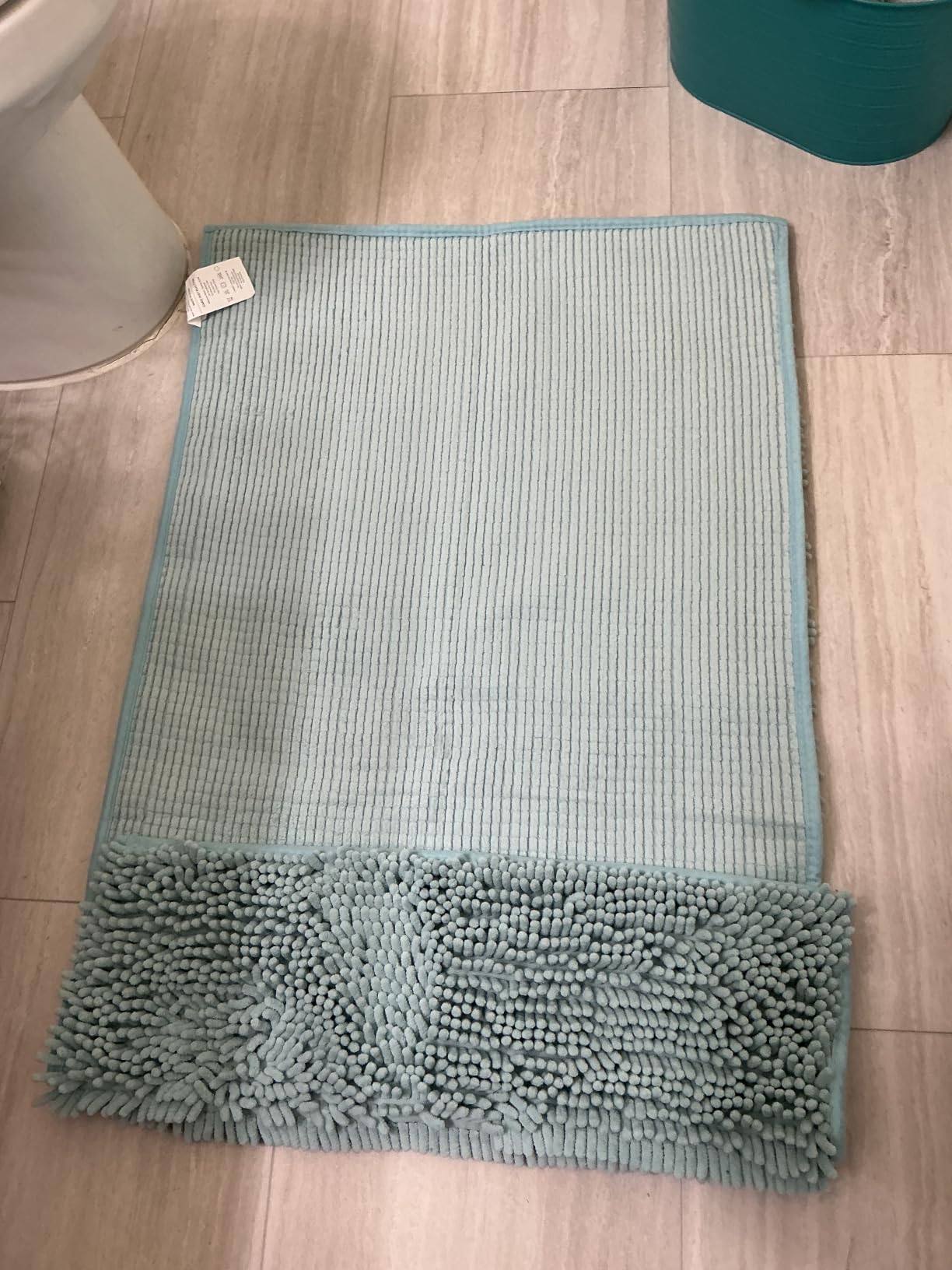 H.VERSAILTEX Navy Blue Bath Rug, Bath Mat Non Slip Bath Mats for Bathroom Floor, Bathroom Rug Extra Thick Chenille Rug 17