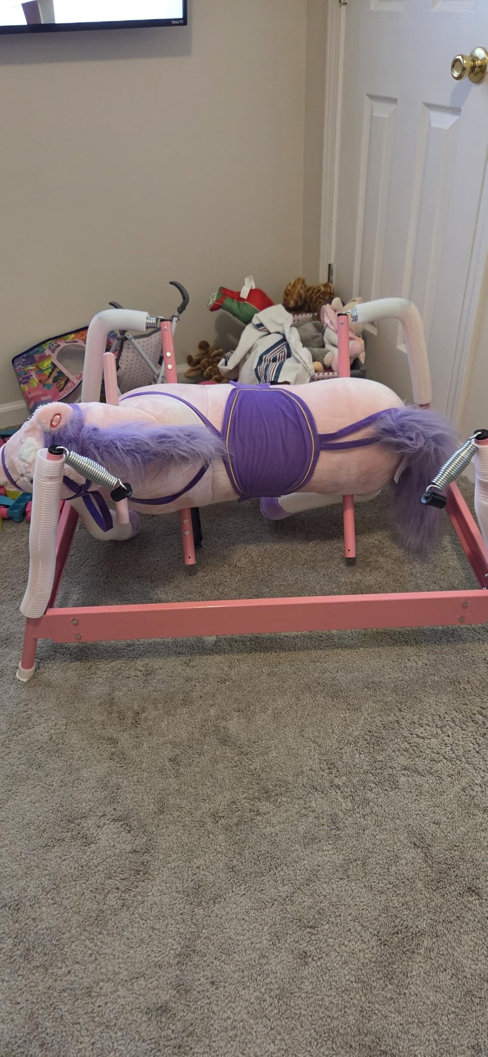 Happy Trails Spring Rocking Horse, Brown, 29” x 11” x 25” customer photo 1