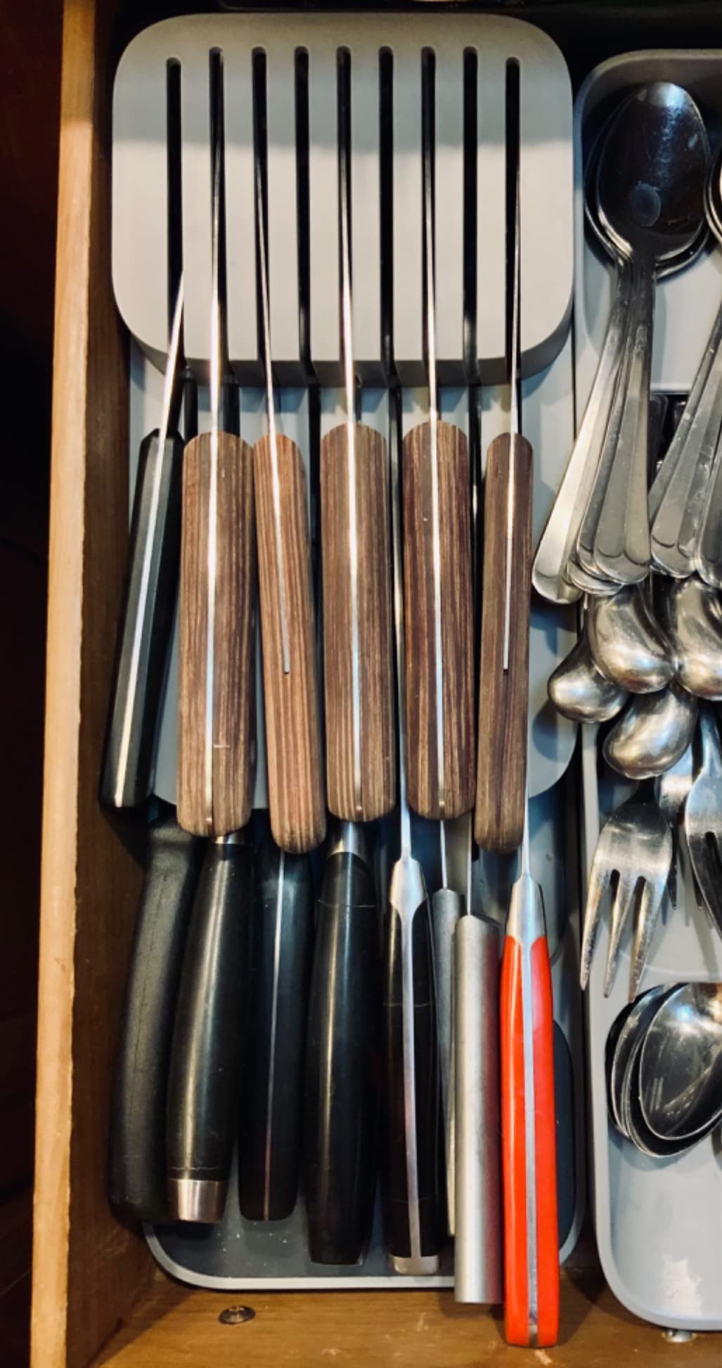 Joseph Joseph DrawerStore Compact Utensil Organizer For Kitchen Drawer Silverware, Flatware Tray, Small, Grey customer photo 2