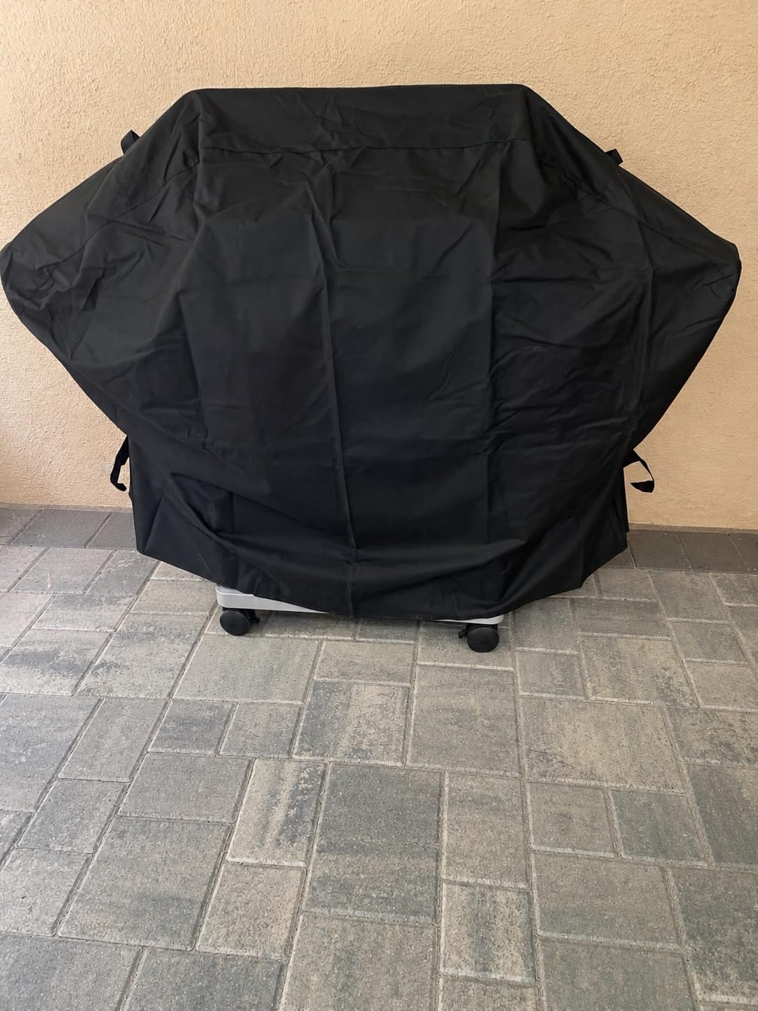 SunPatio 55 Inch Grill Cover for Outdoor Grill Heavy Duty Waterproof, Black customer photo 1