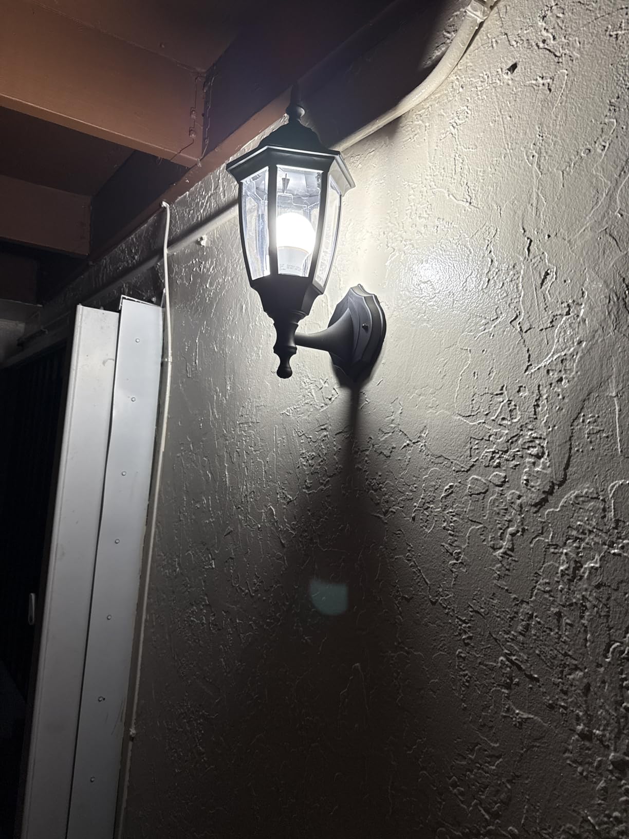 EMART Plastic Outdoor Wall Light Fixtures, Porch Sconces(2 Pack, Black) customer photo 2