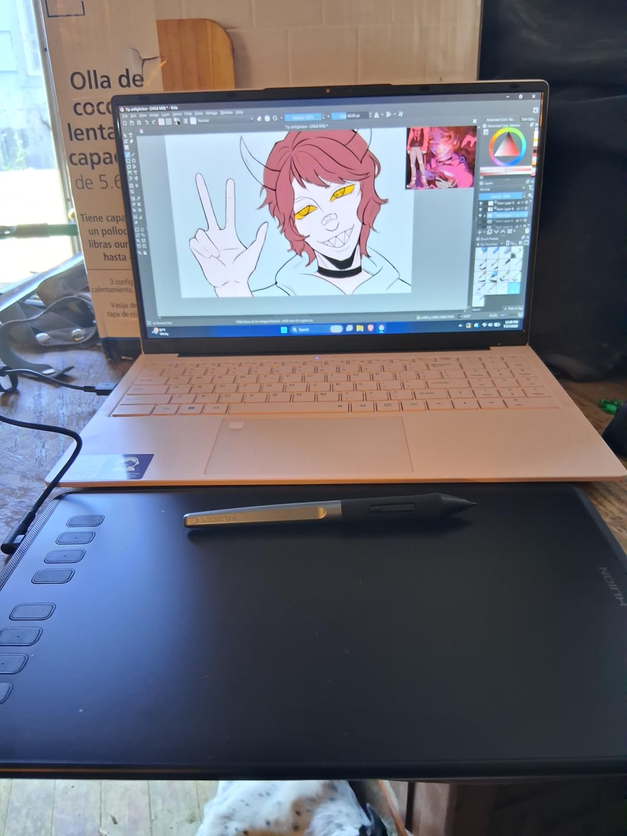 HUION Inspiroy H640P 6x4 inch Drawing Tablet 8192 Pen Pressure customer photo 1