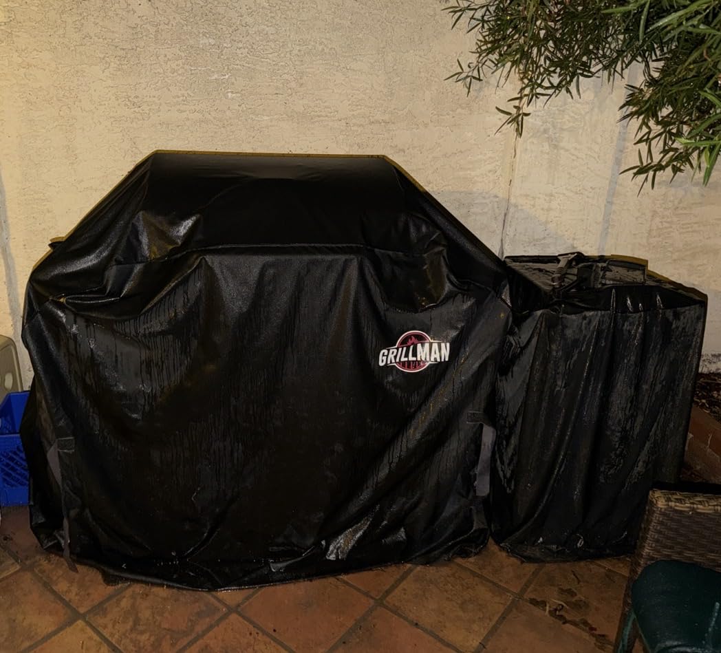 Grillman Waterproof BBQ Grill Cover for Outdoor Grills, 58 Inch, Black customer photo 2