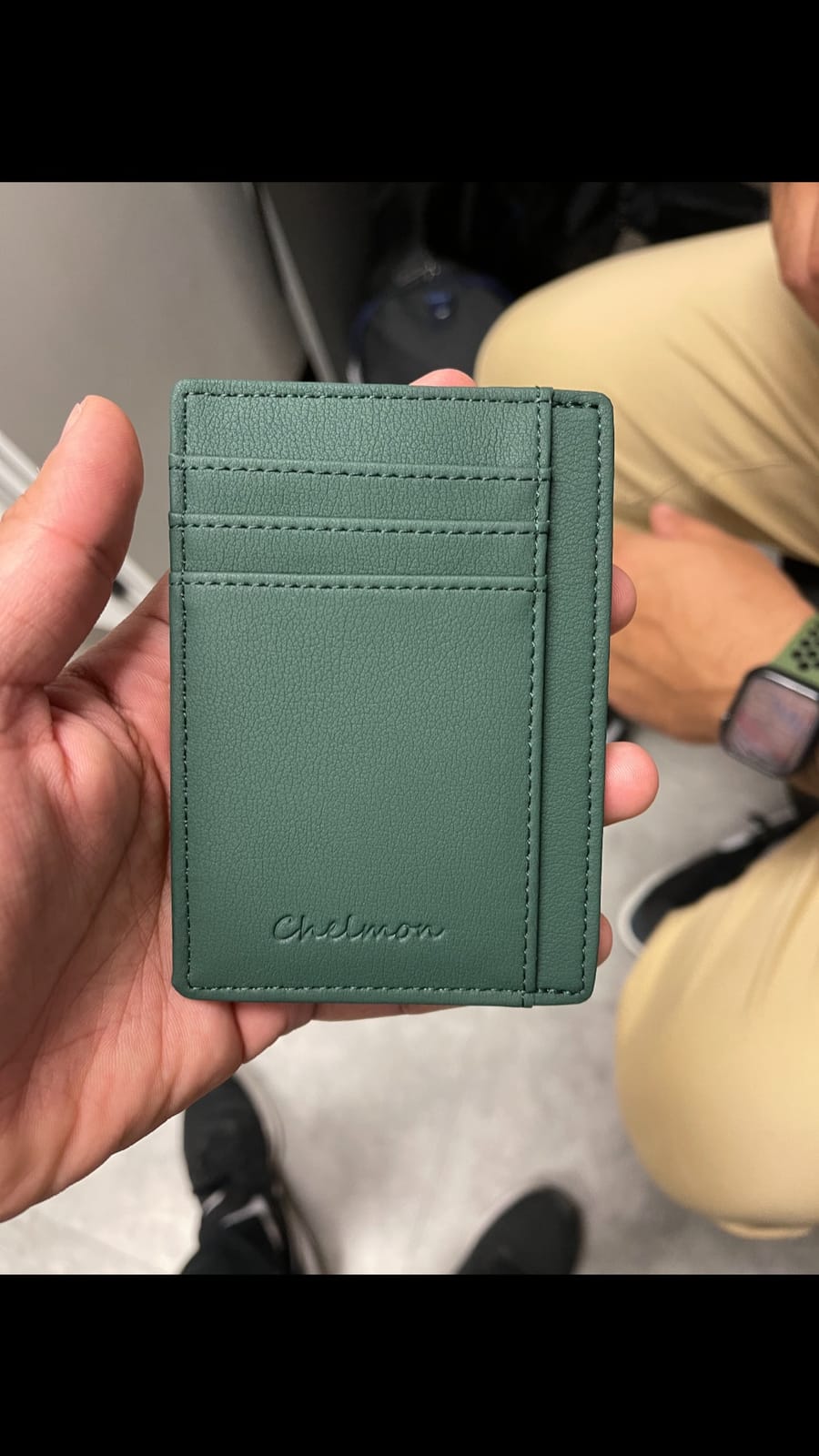 Chelmon Slim Wallet for Men, Minimalist Front Pocket RFID Blocking Credit Card Holder customer photo 1