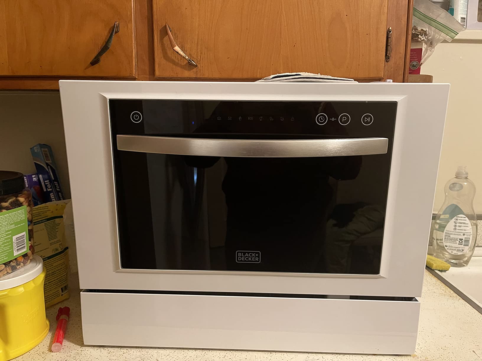 BLACK+DECKER Countertop Dishwasher, Energy Star Certified, BCD6W, White customer photo 2