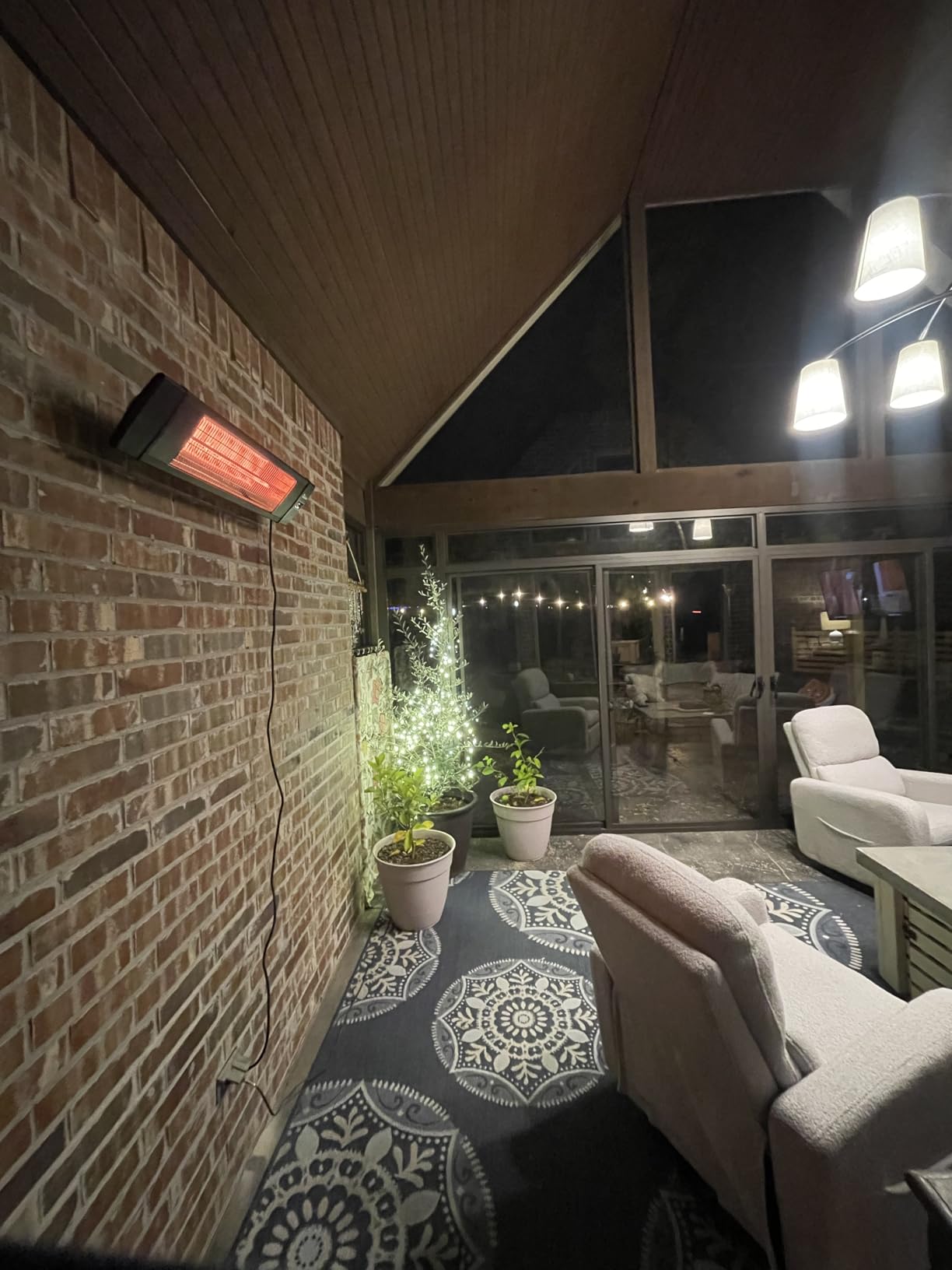 DR. INFRARED HEATER Portable Infrared Indoor and Outdoor Space Heater for Patio, Garage, Commercial & Residential With Remote Control, Without Thermostat, Black customer photo 2