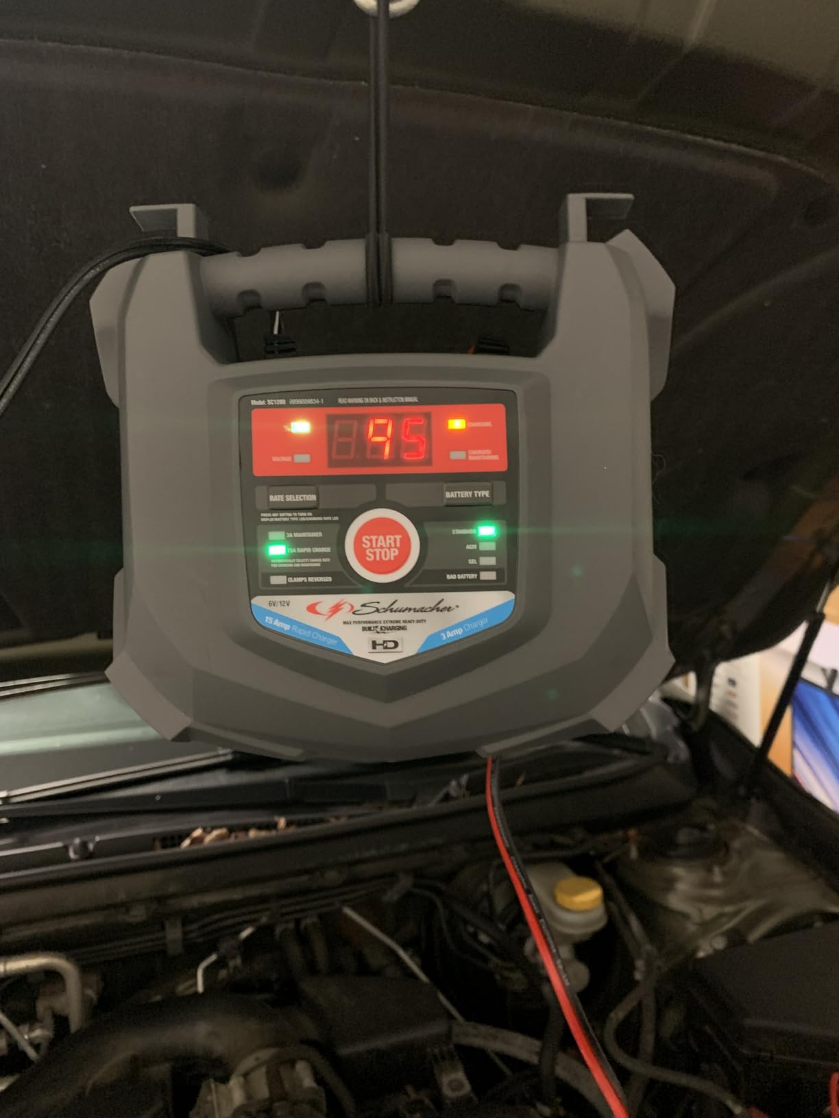 Schumacher Electric 15A Car Battery Charger & Maintainer, 6V/12V – SC1280 customer photo 1