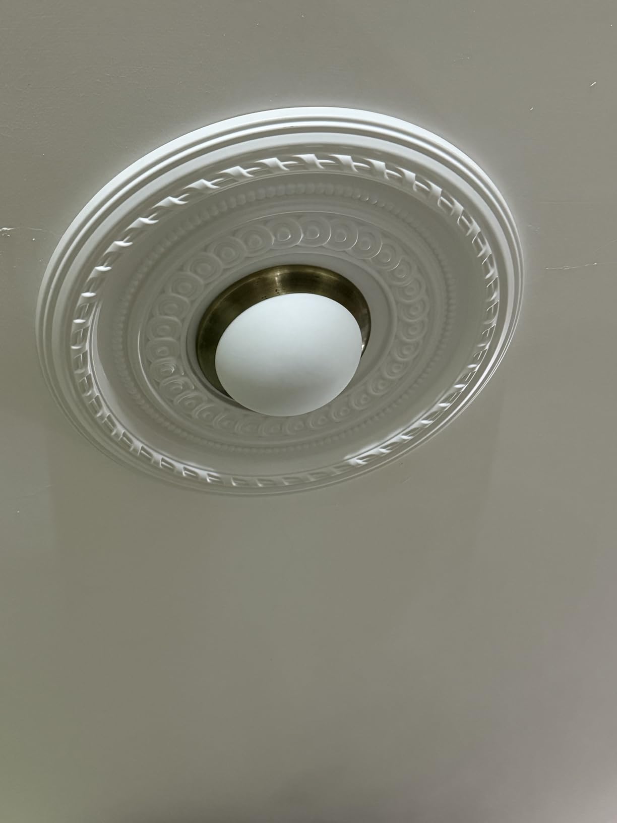 Ekena Millwork CMP10CO Cole Thermoformed PVC Ceiling Medallion (Fits Canopies up to 4 1/4