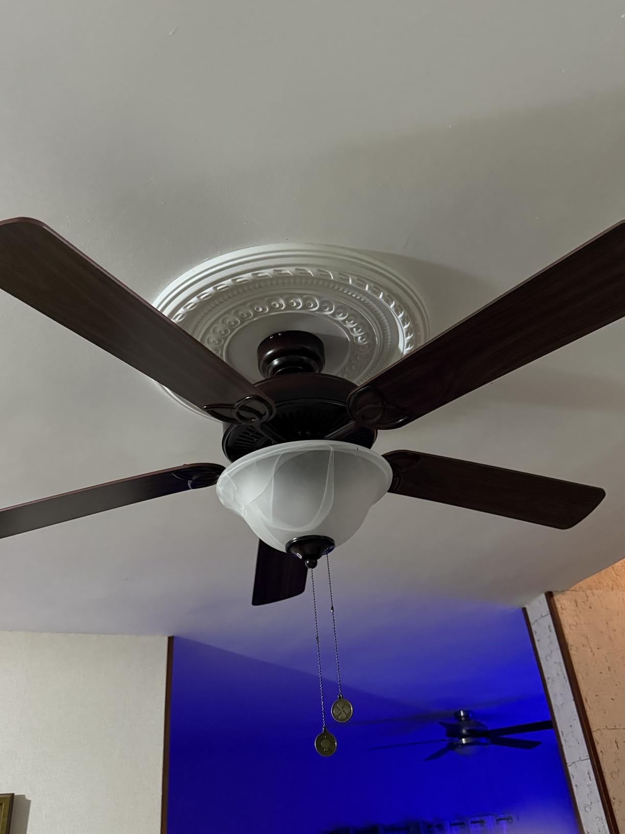 Ekena Millwork CMP10CO Cole Thermoformed PVC Ceiling Medallion (Fits Canopies up to 4 1/4