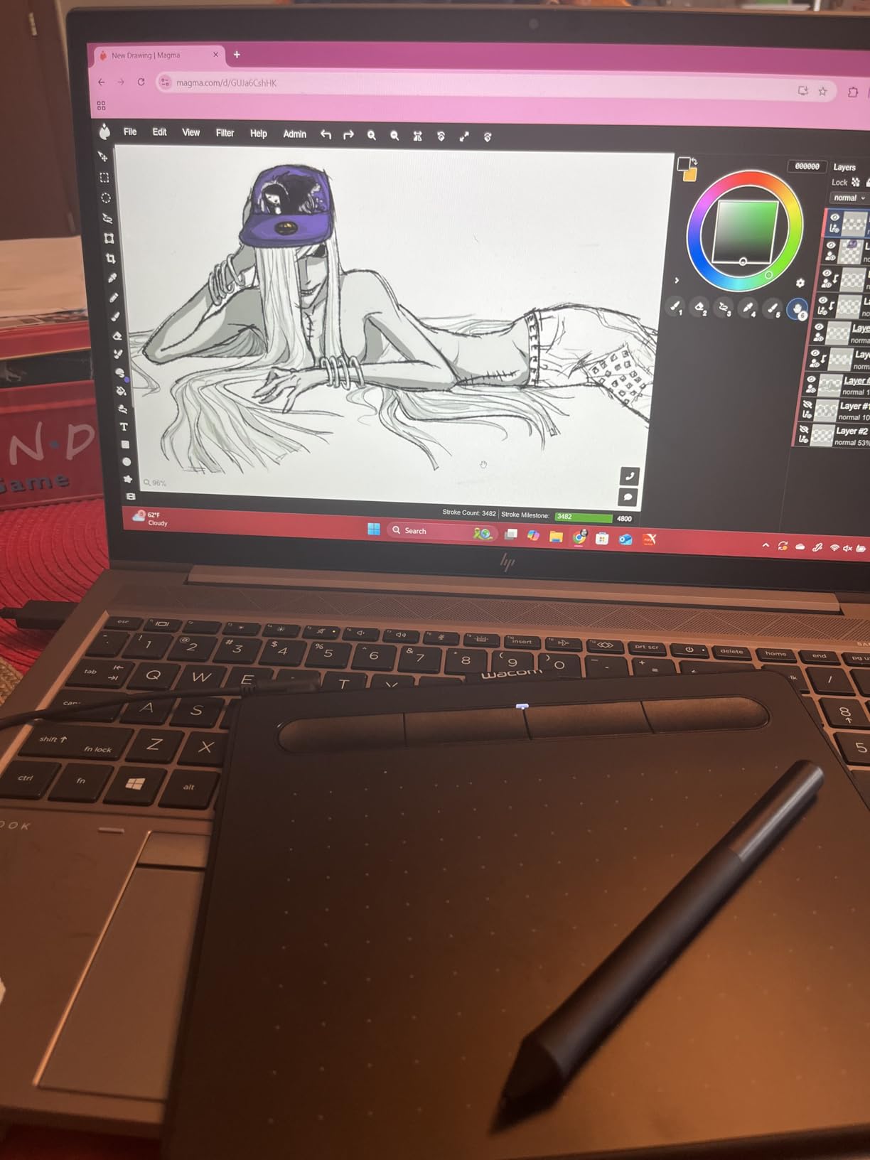 Wacom Intuos Small, Wired Graphic Drawing Tablet with Pen + Software customer photo 2