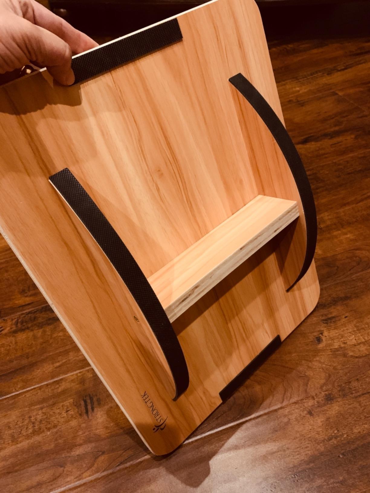 StrongTek Wooden Balance Board, Basic Rocker or Advanced 360° Wobble customer photo 1