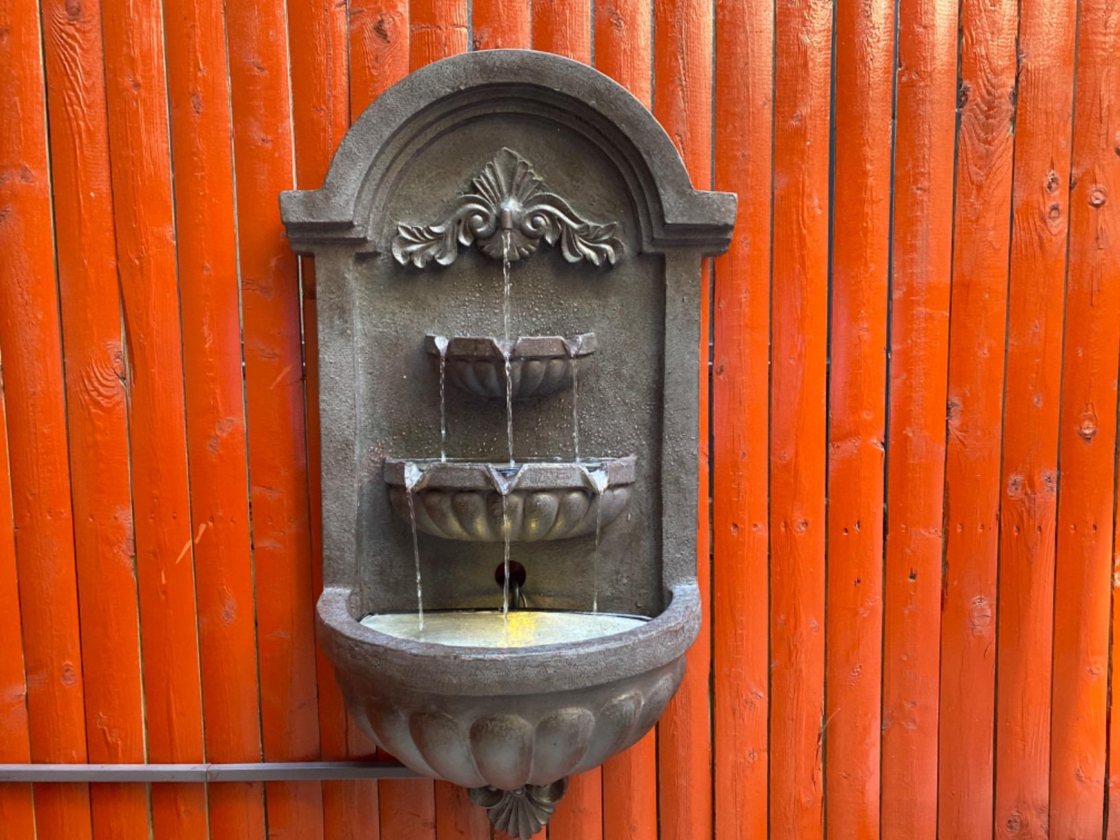 Kenroy Home San Pablo Indoor/ Outdoor Wall Fountain with Bronze Finish, Classic Style, 35