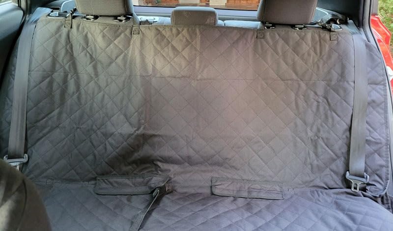 VIEWPETS Bench Car Seat Cover Protector, Waterproof Heavy-Duty, Black customer photo 2