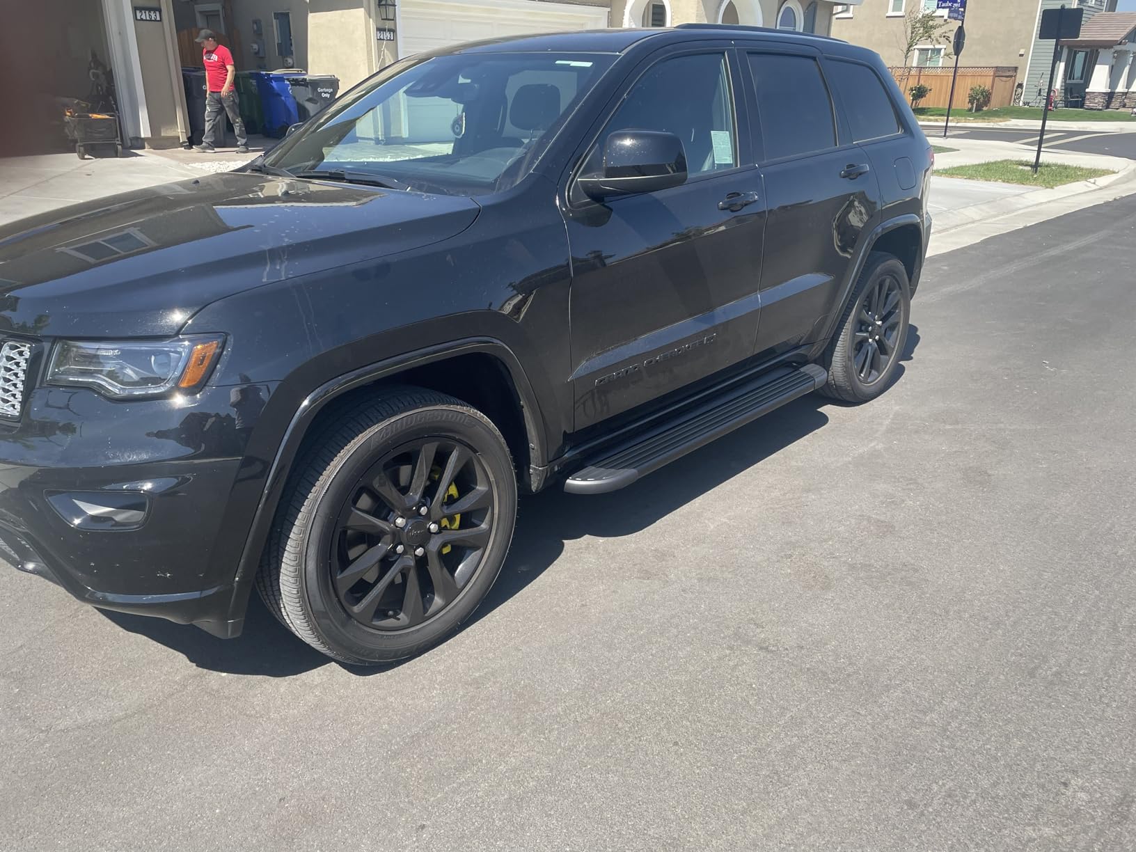 TAC Running Boards Fit 2011-2021 Jeep Grand Cherokee (Include 22 WK & Exclude Limited X/High Altitude/Summit/SRT/SRT8/Trackhawk/Trailhawk/L Model) Value Aluminum SUV Black Nerf Bars Rock Panel 2pcs customer photo 2