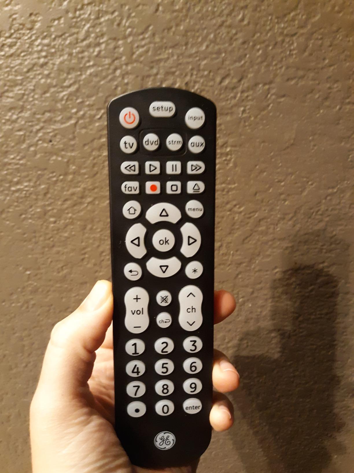 GE Backlit Buttons Universal Remote Control, Samsung TV Remote Control customer photo 1