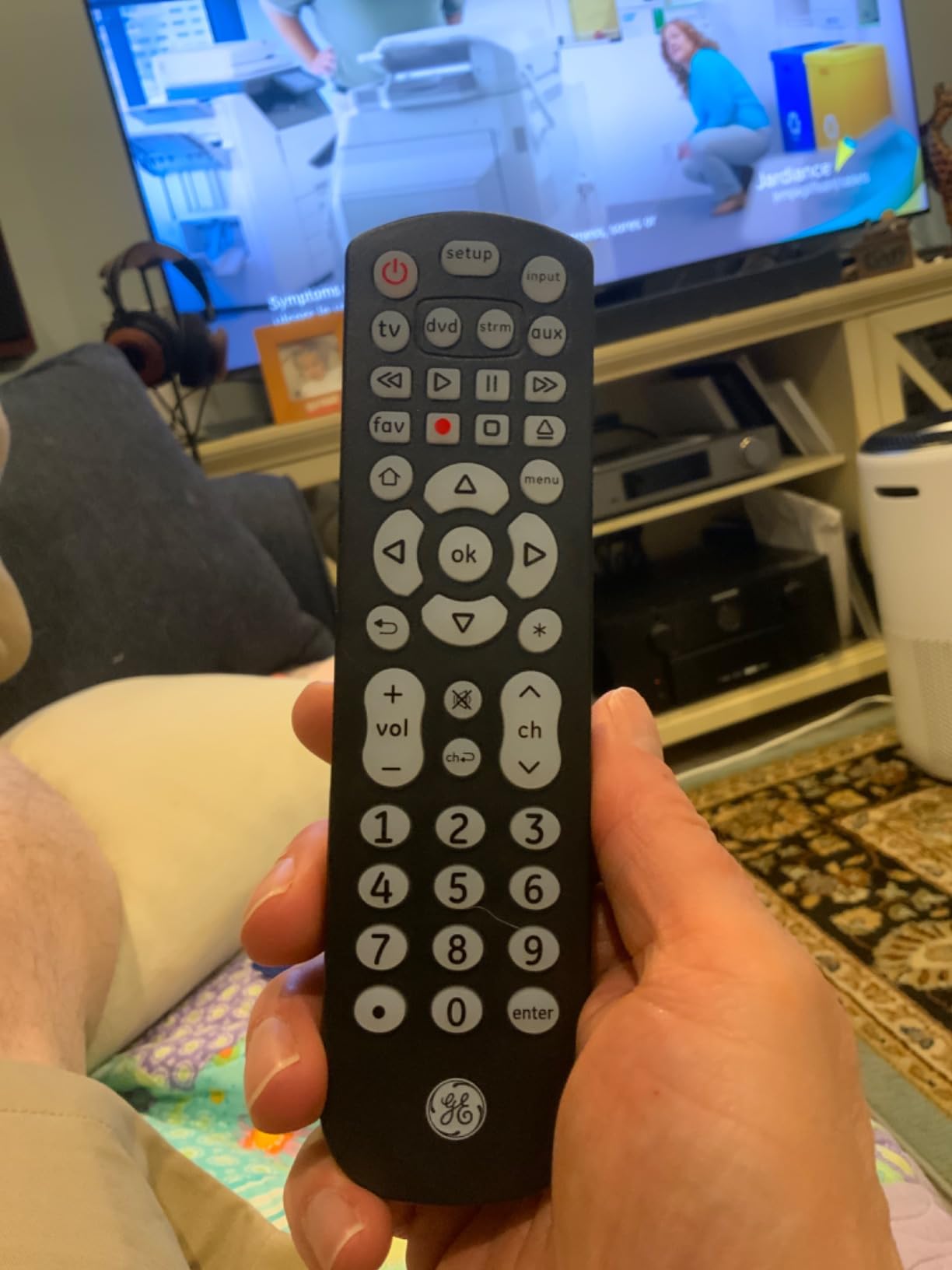 GE Backlit Buttons Universal Remote Control, Samsung TV Remote Control customer photo 2