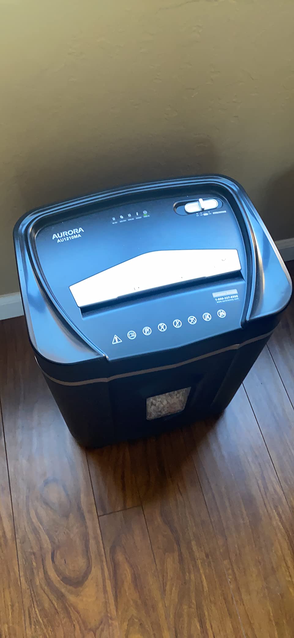 Aurora AU1210MA Professional Grade High Security 12-Sheet Micro-Cut Paper/CD and Credit Card/ 60 Minutes Continuous Run Time Shredder customer photo 2
