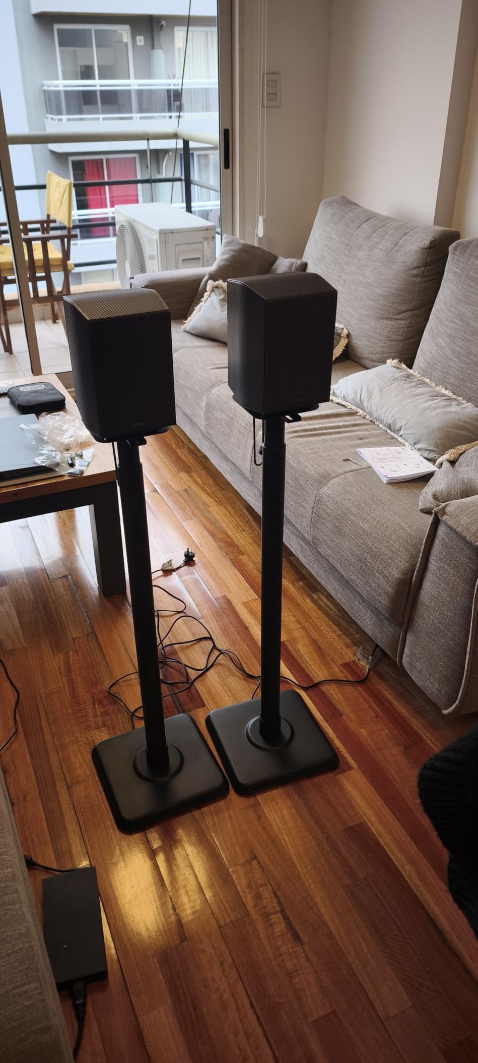 Mounting Dream Height Adjustable Speaker Stands for Bookshelf Speakers customer photo 1