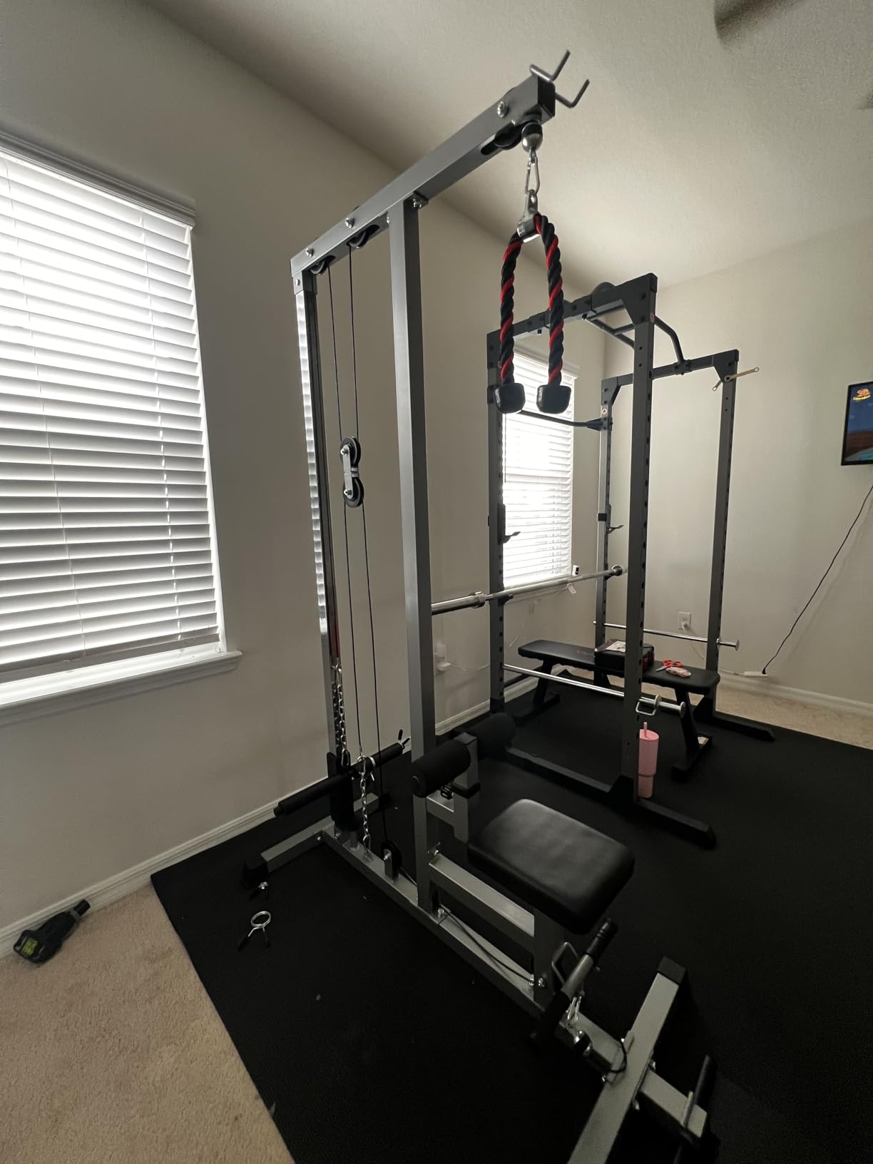 GDLF LAT Pull Down Machine, Low Row Cable Machine for Home Gym customer photo 2