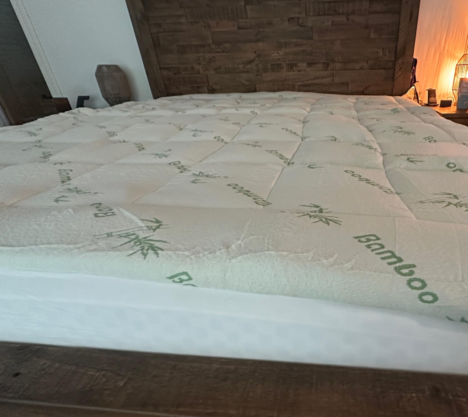 Niagara Sleep Solution Queen Ultra Soft Mattress Topper - Back Pain Relief | Rayon Derived from Bamboo, 20