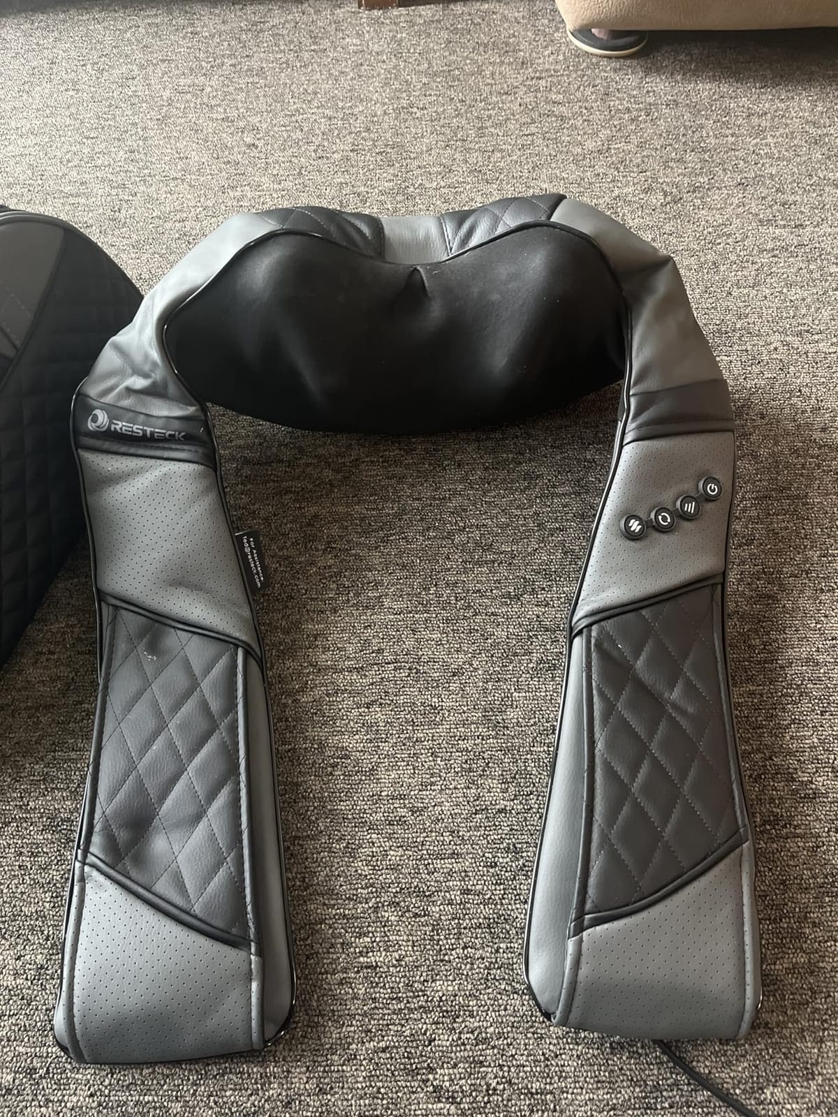 RESTECK Massagers for Neck and Back with Heat - Deep Tissue 3D Kneading Pillow, Electric Shiatsu Shoulder Massage, Foot, Legs,Body - Relieve Muscle Pain - Office, Home & Car customer photo 2