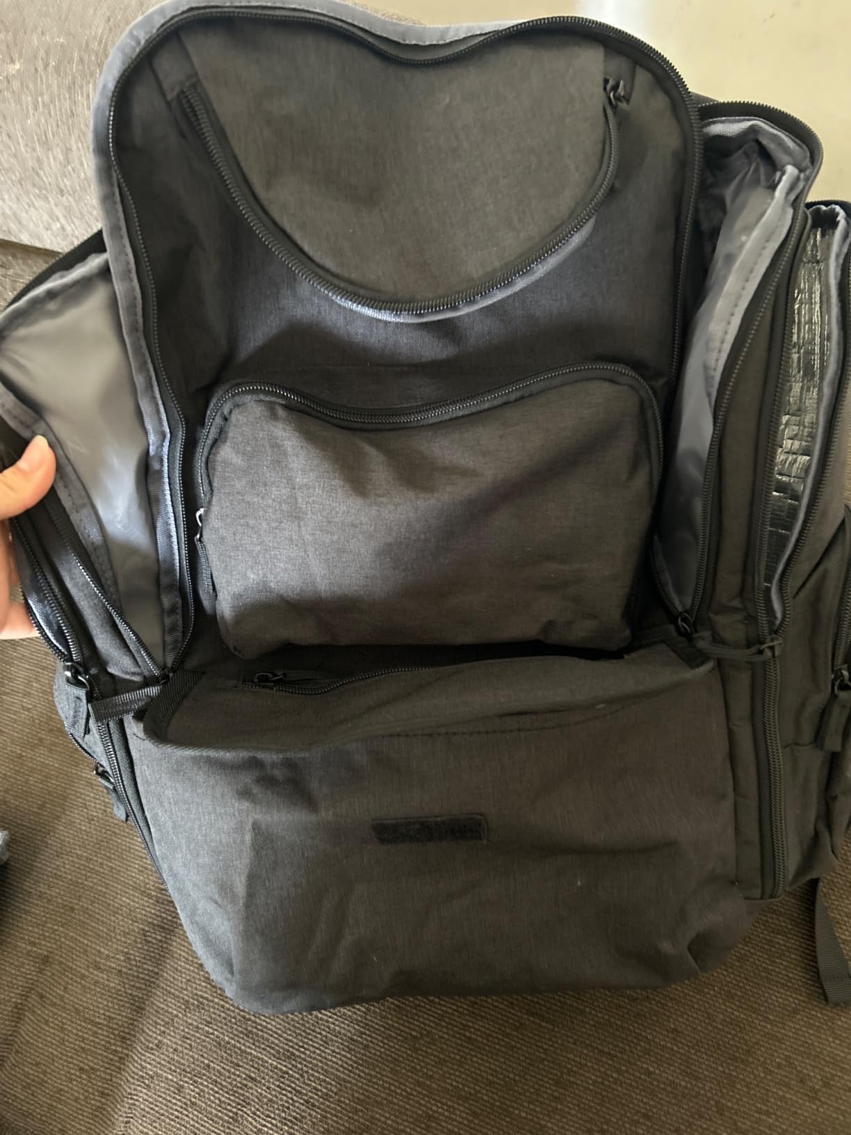 Mancro Diaper Bag Backpack, Dad Diaper Bag with 2 Side Insulated Pockets customer photo 1