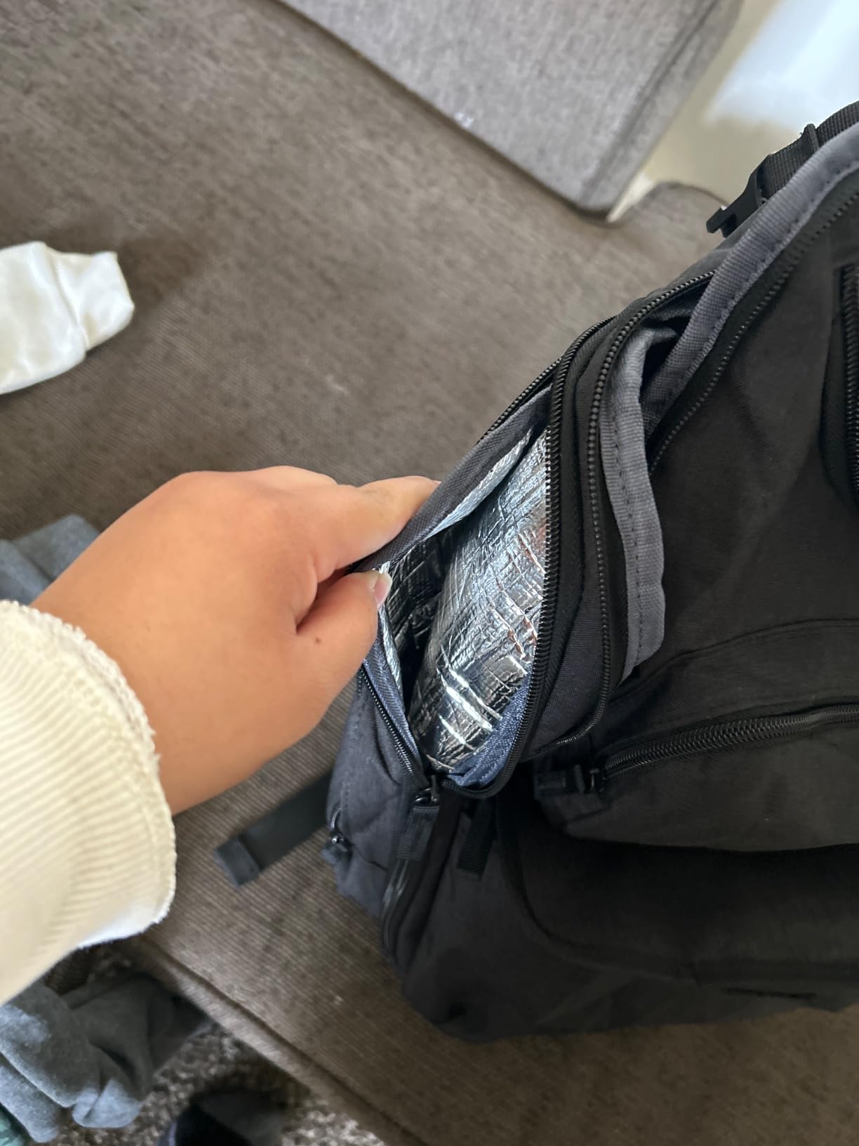 Mancro Diaper Bag Backpack, Dad Diaper Bag with 2 Side Insulated Pockets customer photo 2