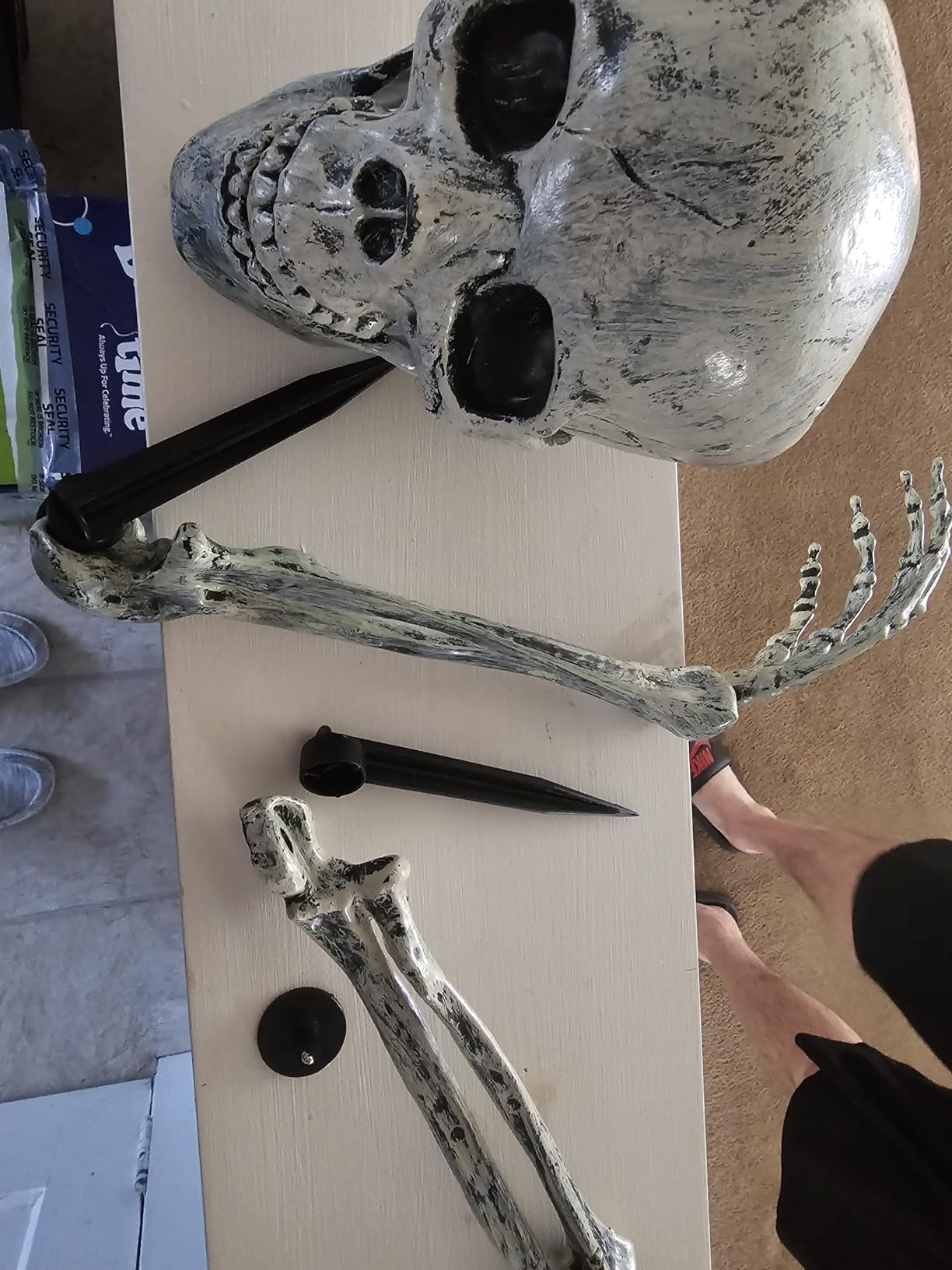 3 Pc Realistic Skeleton Yard Stakes, Halloween Decorations Outdoor customer photo 2
