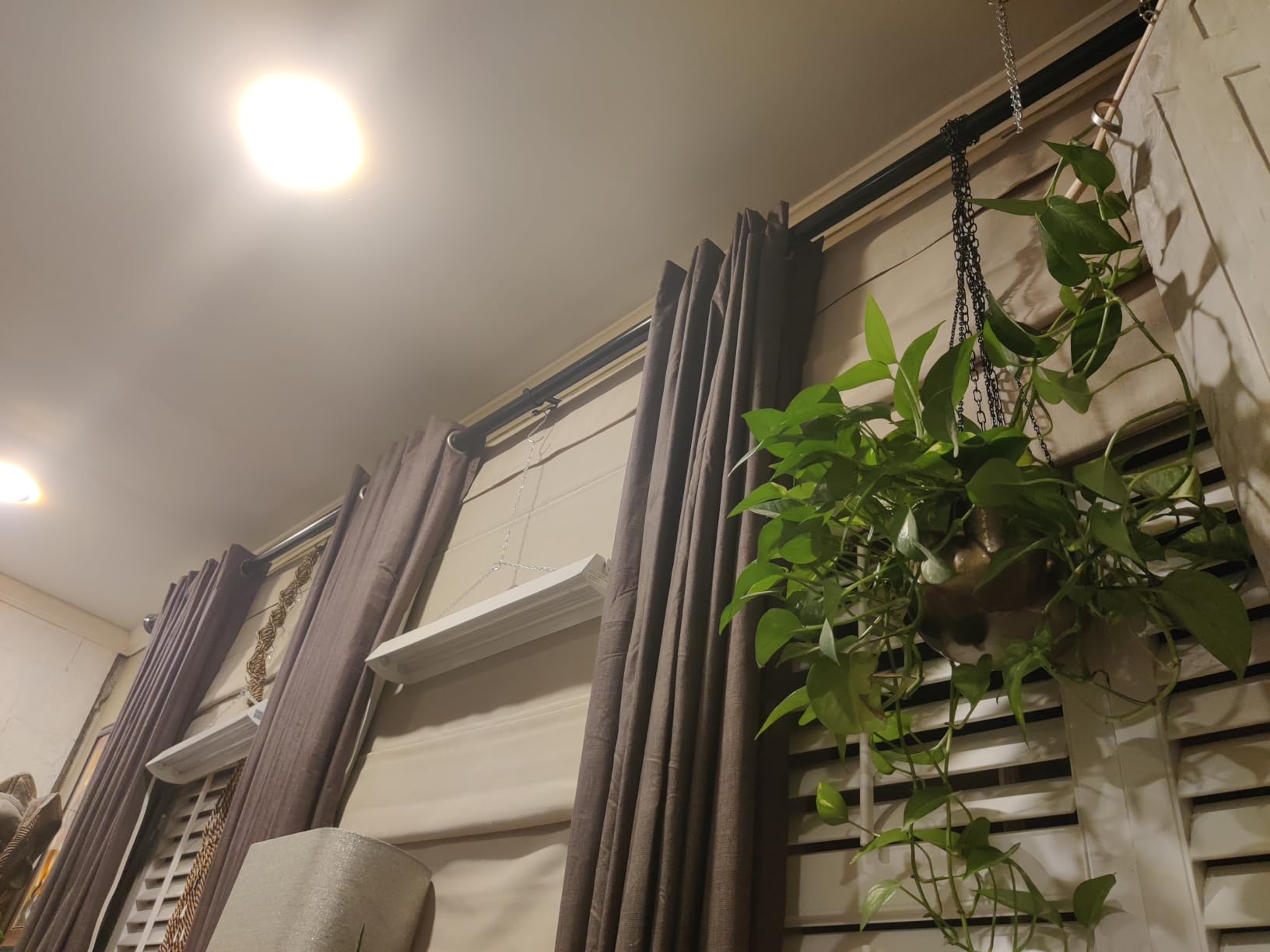 Chicology Cordless Roman Window Shade, Belgian Flax, 34