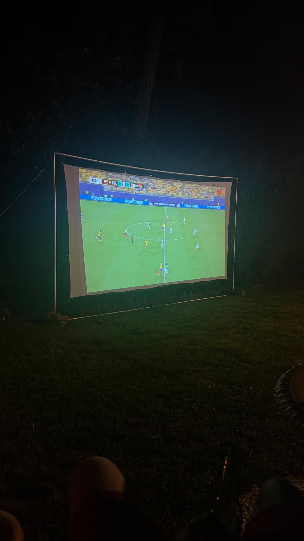 Mdbebbron 120 inch Projector Screen 16:9 Foldable Anti-Crease Portable Projector Movies Screens for Home Theater Outdoor Indoor Support Double Sided Projection customer photo 2
