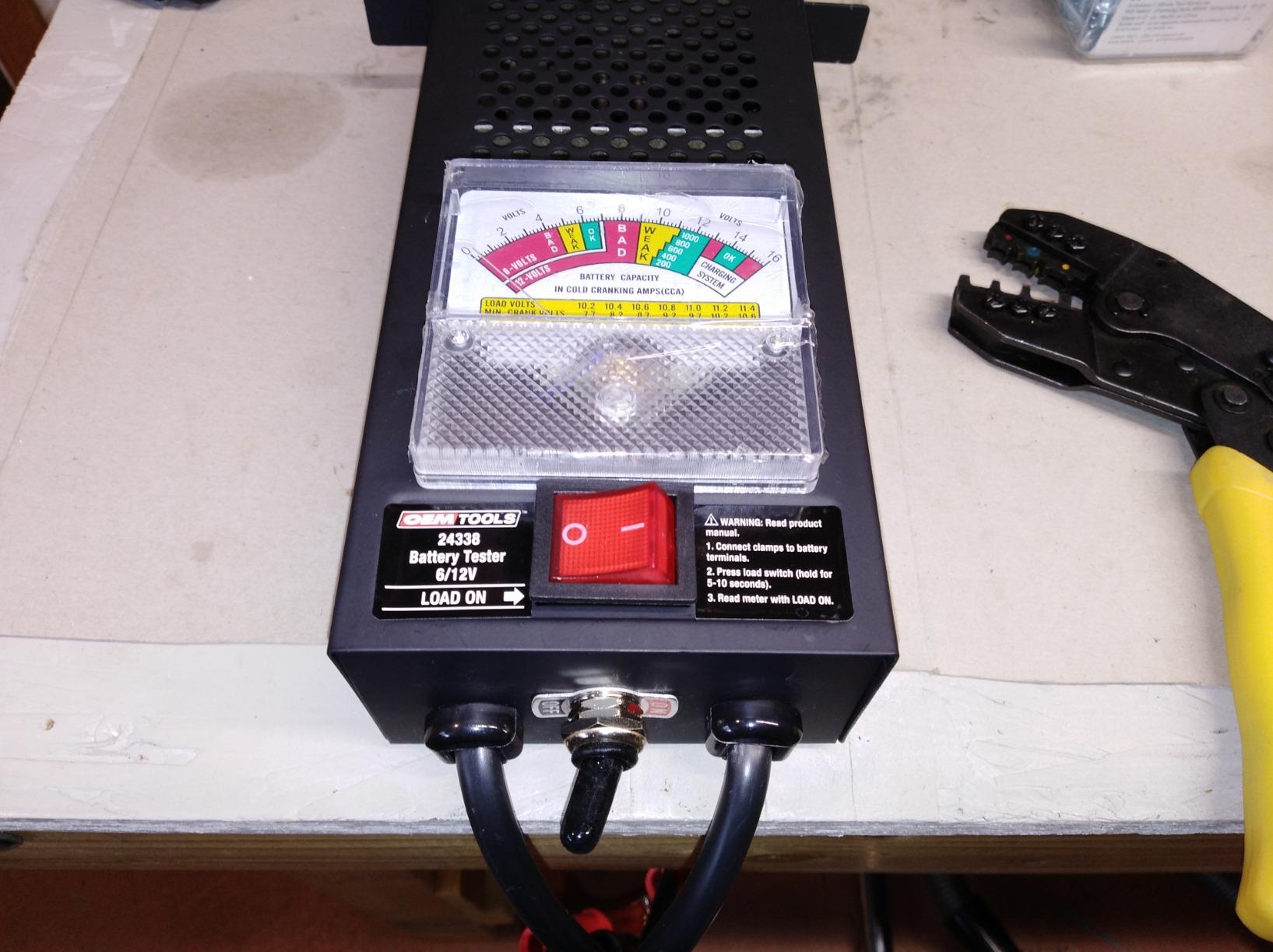 OEMTOOLS 24338 Battery Load Tester, Battery Tester 12V Automotive, Easy-to-Read Car Battery Tester, Heavy Duty Clamps, Shock Resistant Meter, Housed in Sturdy Steel Case customer photo 1