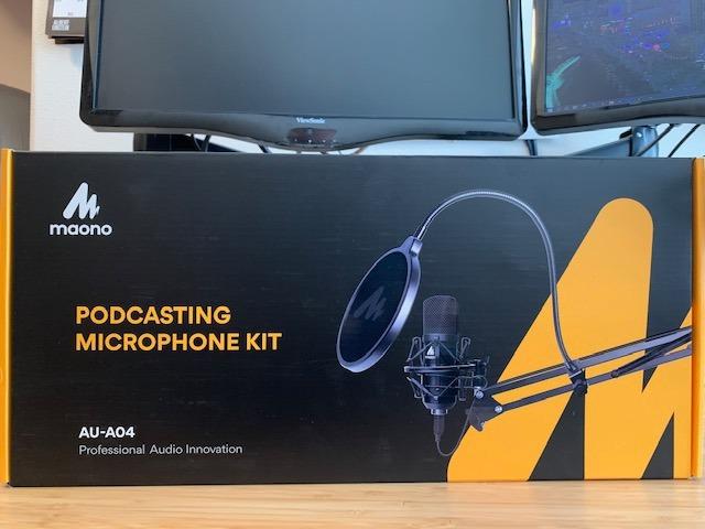 MAONO A04 USB Microphone, 192kHz/24Bit Condenser Mic Kit for PC Podcast customer photo 1