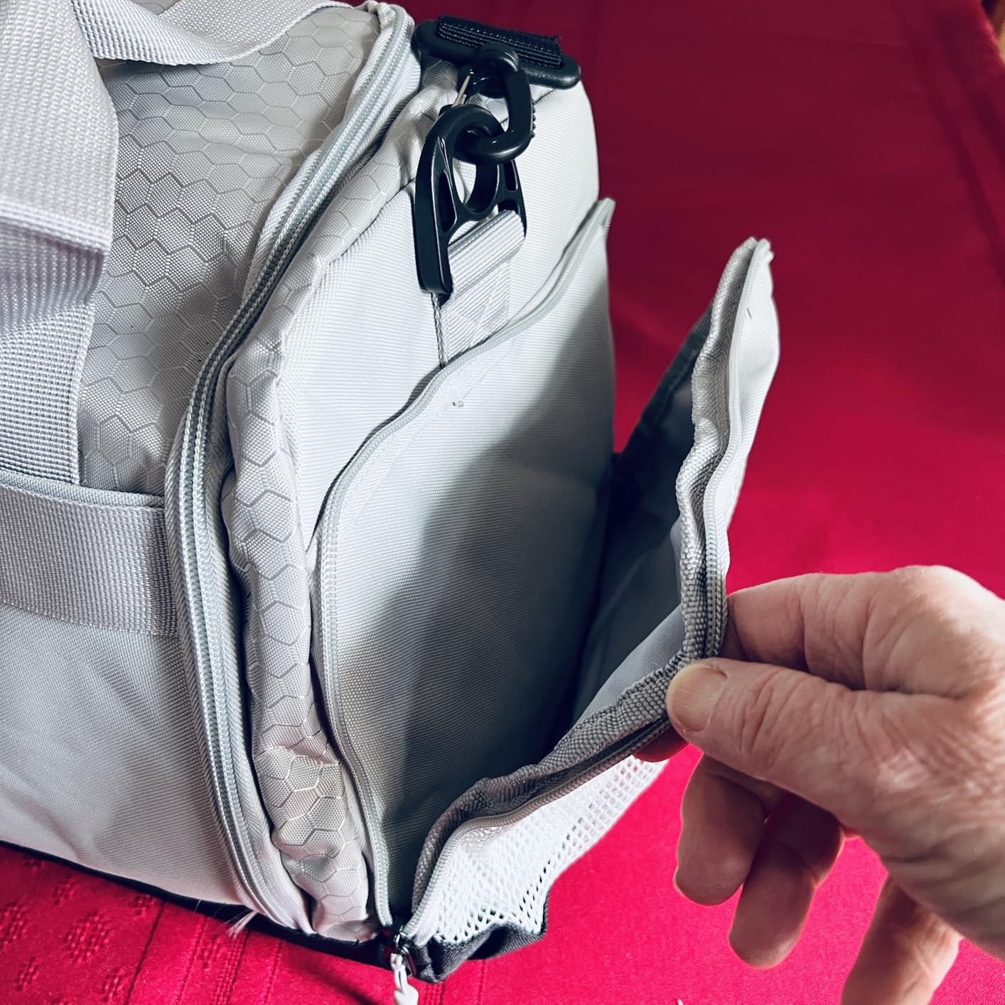 Ultimate Gym Bag 2.0: The Durable Crowdsource Designed Duffel Bag with 10 Optimal Compartments Including Water Resistant Pouch customer photo 2