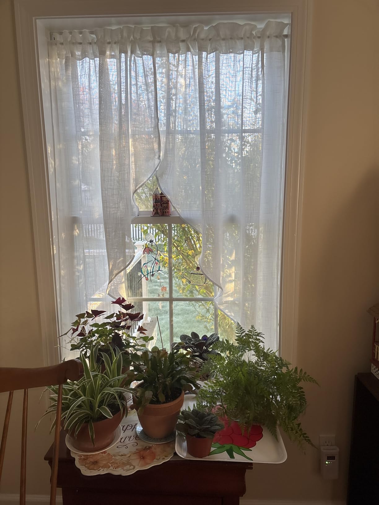 RYB HOME Short Kitchen Valances and Curtain Set for Small Windows customer photo 2