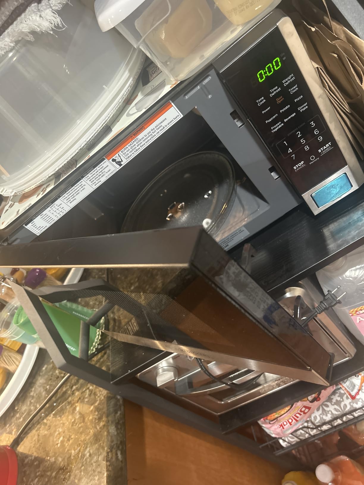 BLACK+DECKER Countertop Microwave Oven, 0.9 Cu.Ft, 900W, Stainless Steel customer photo 2