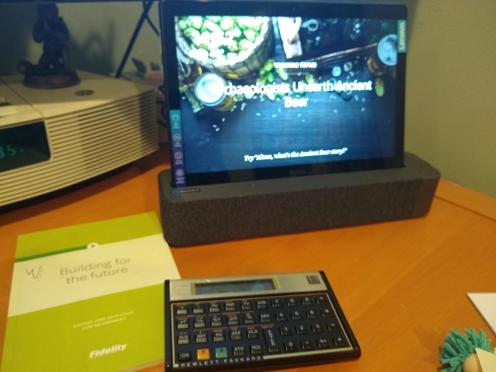 Lenovo Smart Tab P10 10.1” Android Tablet, Alexa-Enabled Smart Device with Fingerprint Sensor and Smart Dock Featuring 4 Dolby Atmos Speakers - 64GB Storage with Alexa Enabled Charging Dock Included customer photo 1