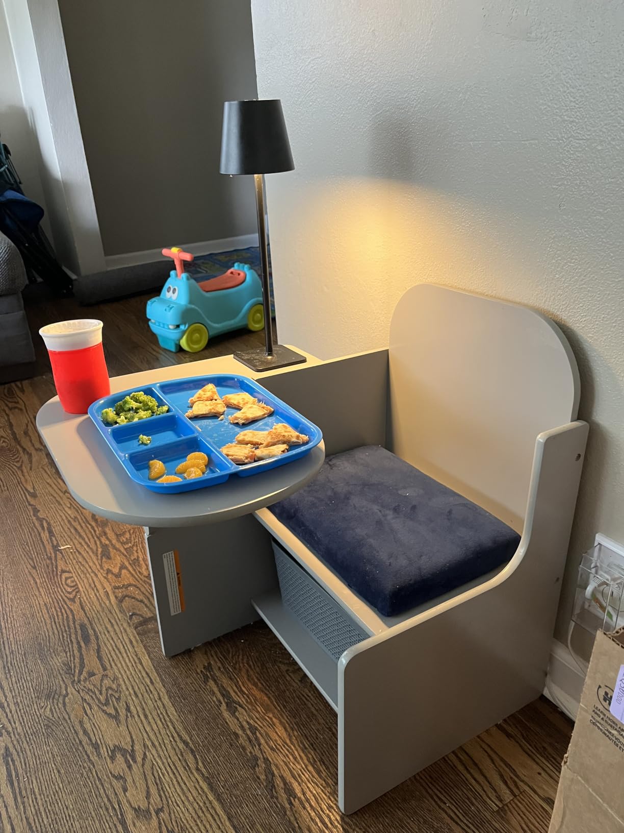 Delta Children MySize Chair Desk With Storage Bin, Dark Chocolate customer photo 2