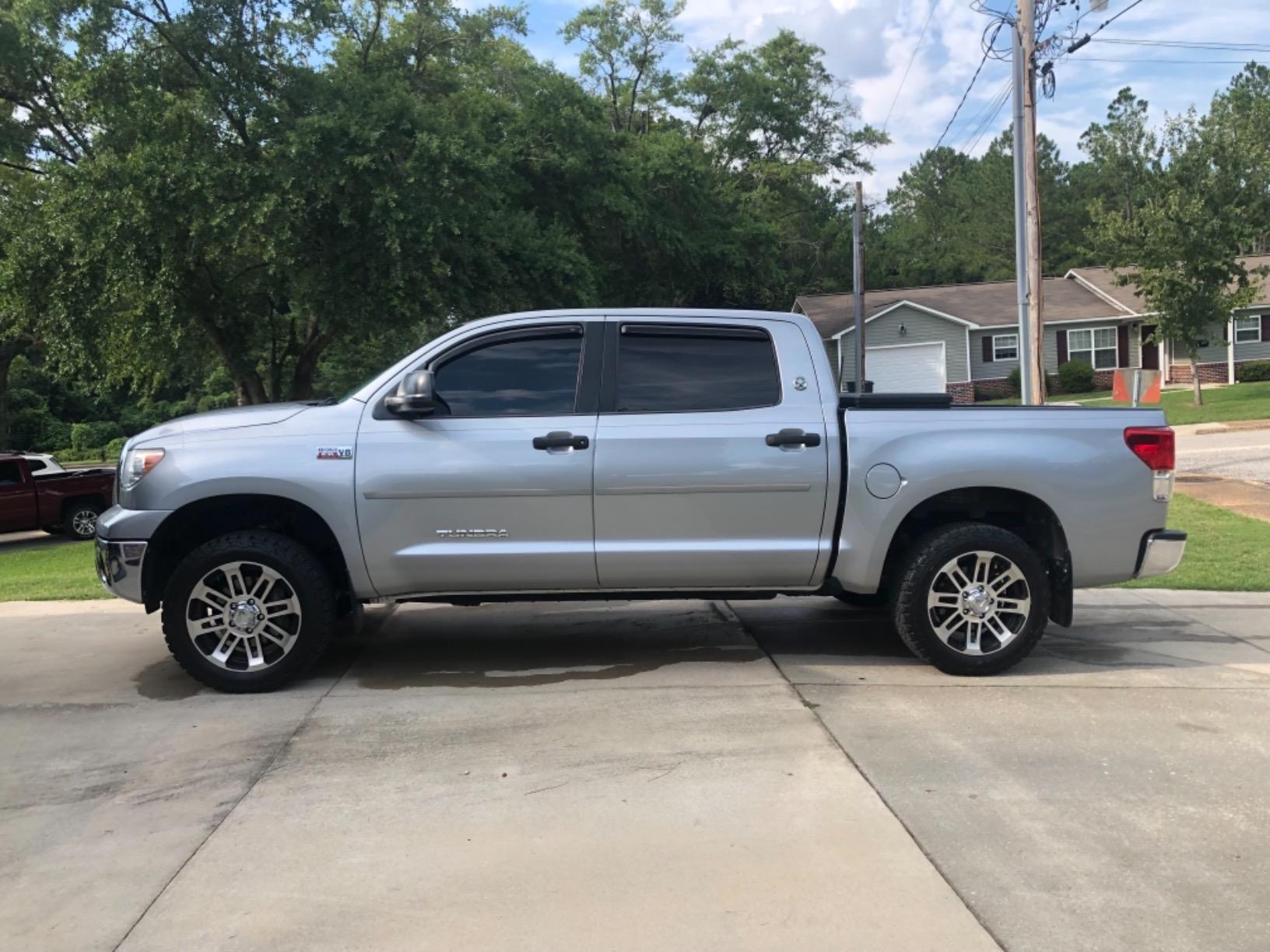 LEDKINGDOMUS Fender Flares Kit Compatible with 2007-2013 Toyota Tundra, Front Rear Wheels UV Protected Dura-Flex Material Smooth Black Finish Pocket Rivet Style customer photo 1