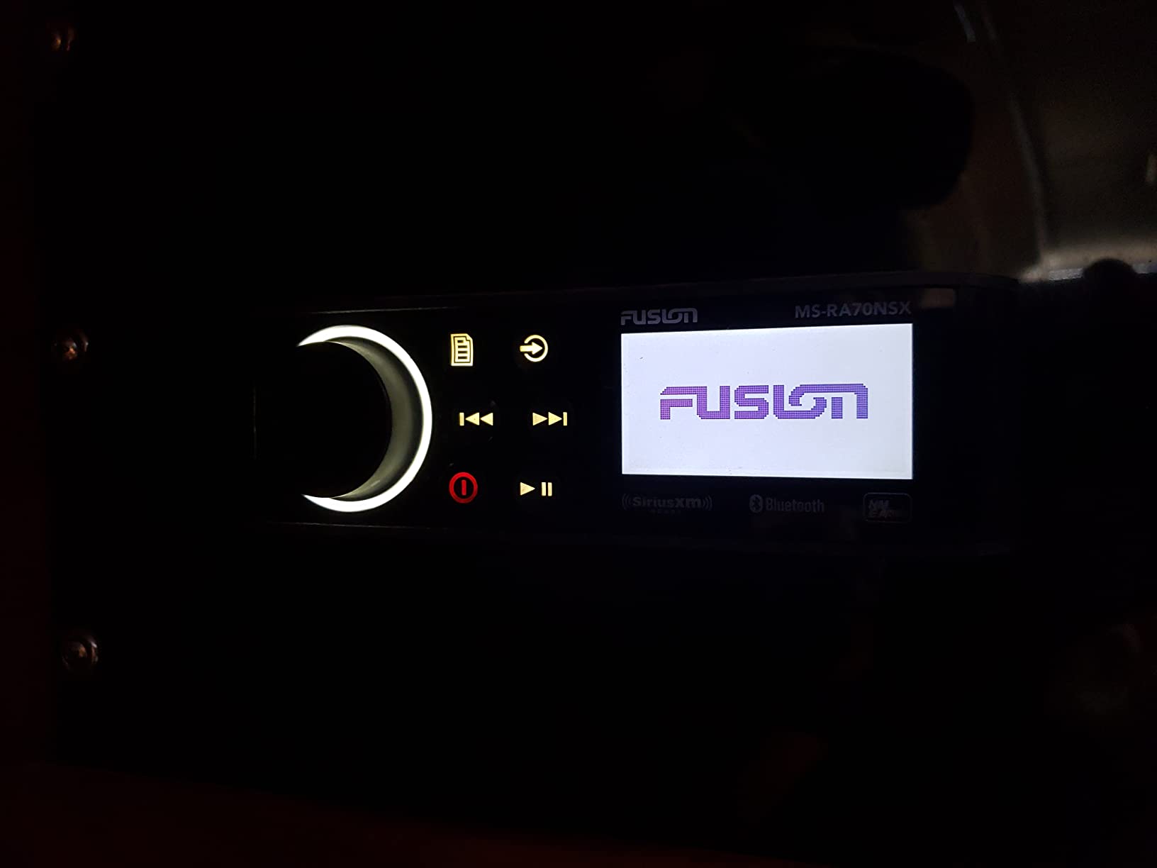 Fusion MS-RA70NSX NMEA 2000 SiriusXM-Ready Marine Entertainment System customer photo 2
