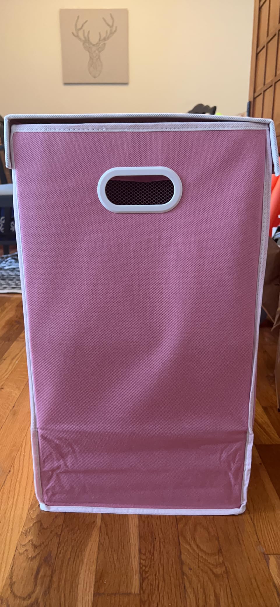 Simple Houseware Double Laundry Hamper with Lid & Removable Bags, Black customer photo 2