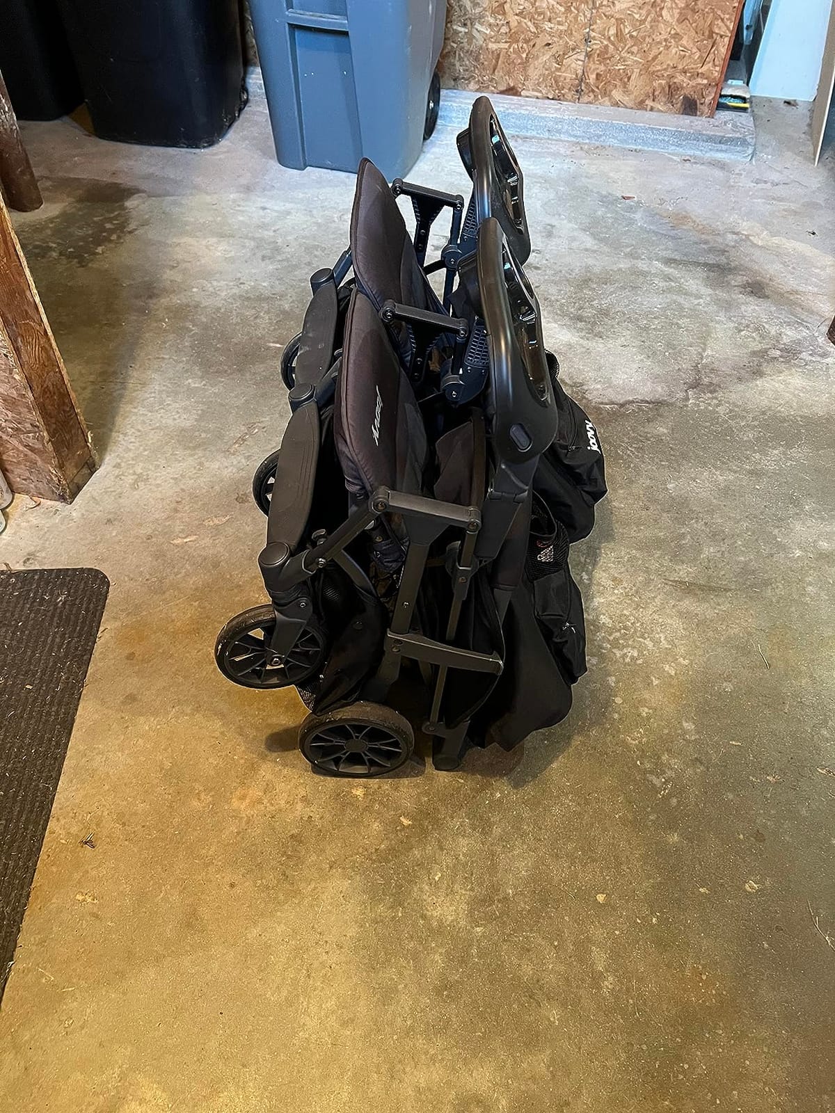 Joovy Kooper X2 Double Stroller, Lightweight Travel Stroller, Compact Fold with Tray, Olive customer photo 1