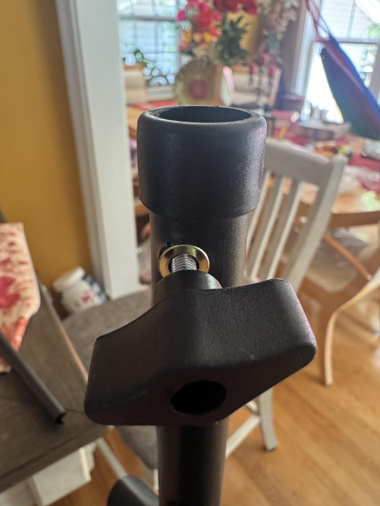 GLEAM Guitar Stand - Adjustable Fit Electric, Classical Guitars and Bass, Load Capacity 20LB, Accessories, Folding Type Black (CG-4) customer photo 2