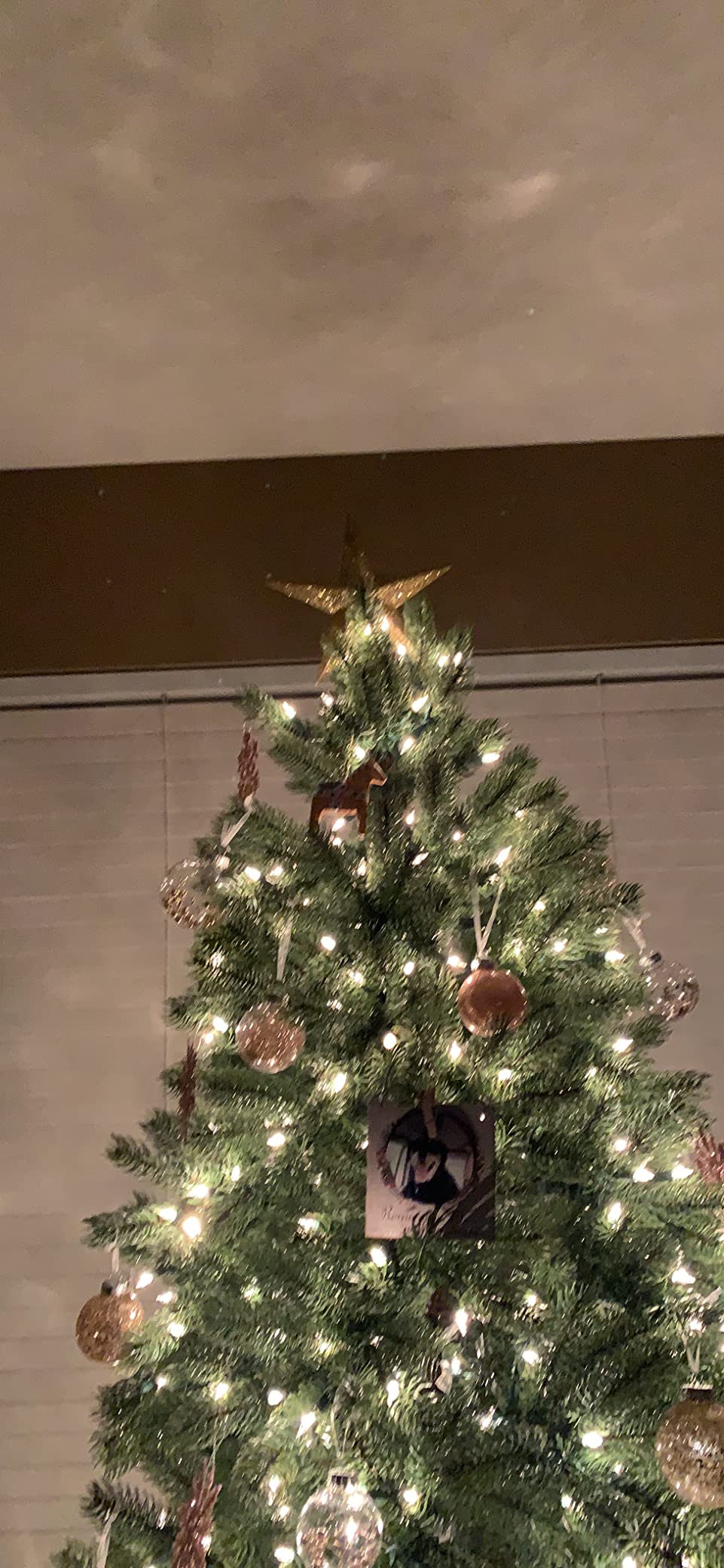 Christmas Glitter Star Tree Topper - Gold Holiday Decor Bethlehem Ornament customer photo 1
