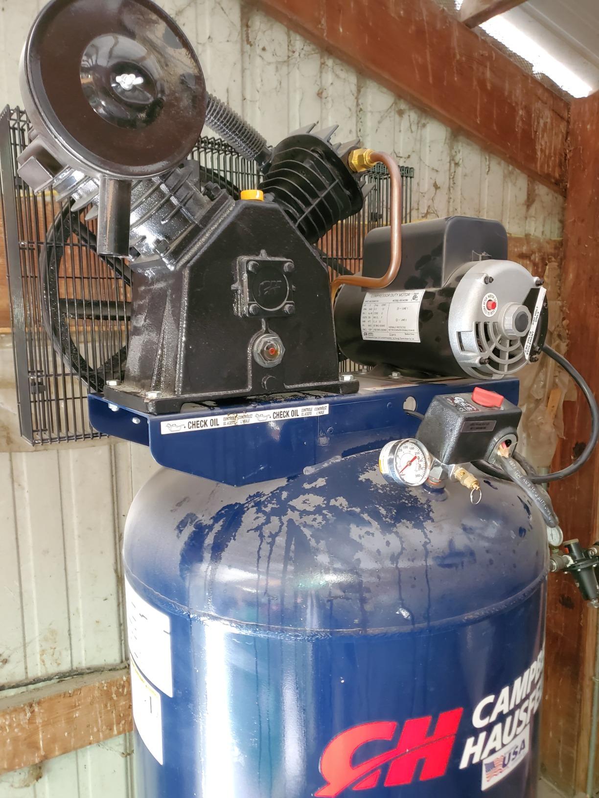 Campbell Hausfeld 60-Gallon 2-Stage Air Compressor, 175 PSI, 230V customer photo 1