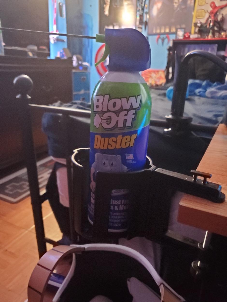Original Large Desk Cup Holder Clamp, Heavy Duty Plastic Drink Holder customer photo 1