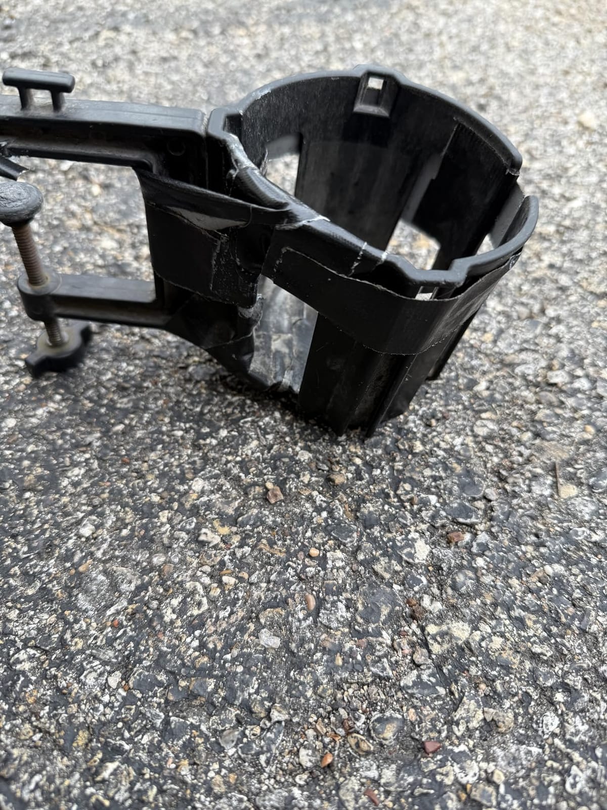 Original Large Desk Cup Holder Clamp, Heavy Duty Plastic Drink Holder customer photo 2