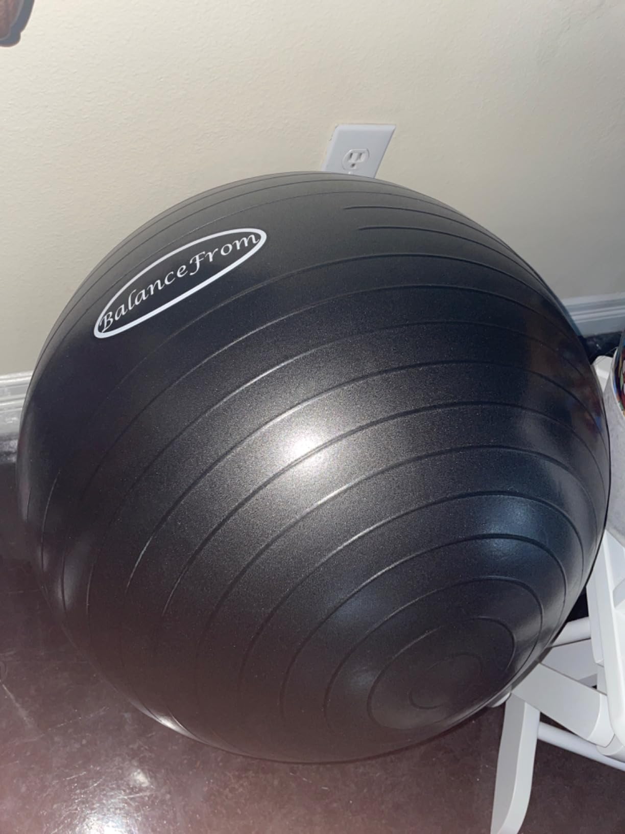 Fitvids Anti-Burst and Slip Resistant Exercise Ball Yoga Ball Fitness Ball Birthing Ball with Quick Pump customer photo 2