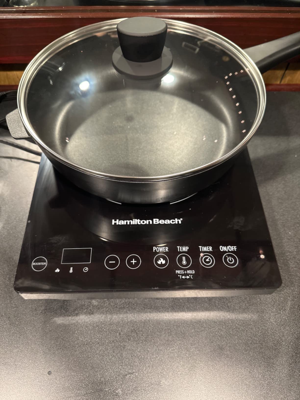 Hamilton Beach Portable Single Induction Cooktop With Fast Heating Mode customer photo 1